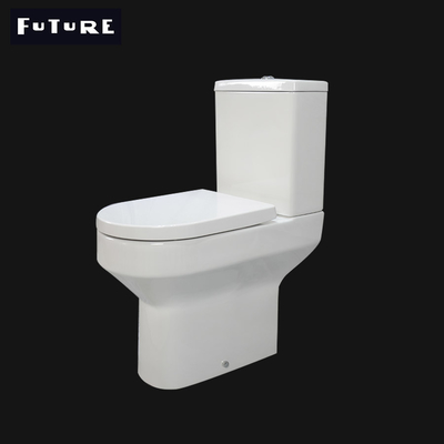 P Pułapka Blisko sprzężona Komfortowa wysokość Toaleta Dwuczęściowa WC 610 * 357 * 400MM